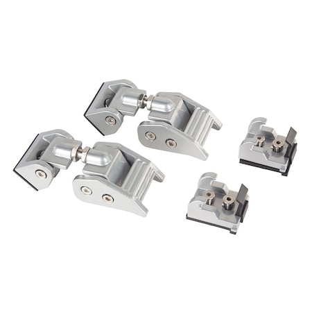 Rugged Ridge HOOD CATCH KIT, SILVER; 2018-19 JEEP WRANGLER/GLADIATOR 11116.21